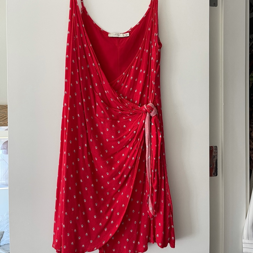 Red lush mini dress